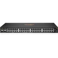 Hewlett Packard Enterprise Aruba 6100 48G 4SFP+ Géré L3 Gigabit Ethernet (10/100/1000) 1U Noir, Switch Géré, L3, Gigabit Ethernet (10/100/1000), Grille de montage, 1U
