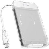 ICY BOX IB-AC703-C Boîtier disque dur/SSD Translucide, Blanc 2.5" Blanc/transparent, Boîtier disque dur/SSD, 2.5", Série ATA III, Échange à chaud, Connectivité USB, Translucide, Blanc