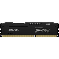 Kingston FURY 8 Go DDR3-1600, Mémoire vive Noir, KF316C10BB/8, Beast