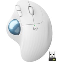 Logitech ERGO M575 for Business souris Droitier RF sans fil + Bluetooth Trackball 2000 DPI Gris clair/Bleu, Droitier, Trackball, RF sans fil + Bluetooth, 2000 DPI, Blanc
