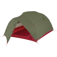 MSR Mutha Hubba NX 3 Green, Tente Vert olive/Rouge