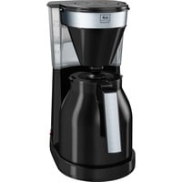 Melitta Easy 1023-08 Top Therm Nr, Machine à café à filtre Noir, Machine à café filtre, Café moulu, 1050 W, Noir, Argent