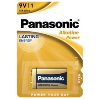 Panasonic 6LR61APB Batterie à usage unique 6LR61 Alcaline Batterie à usage unique, 6LR61, Alcaline, 9 V, 1 pièce(s), Noir, Or