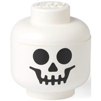 Room Copenhagen LEGO Storage Head "Squelette" mini, Boîte de rangement Blanc/Noir