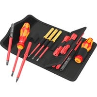 Wera Kraftform Kompakt VDE 18 Imperial 1 Tool Finder, 18 pièces, Tournevis Rouge/Jaune