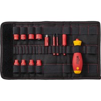 Wiha Tournevis et douille 1/4" electric slimVario Set Rouge/Jaune