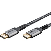 goobay Câble Plus DisplayPort 1.4, 8K @ 60Hz Gris
