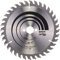 Bosch Lames de scies circulaires Optiline Wood, Lame de scie Bois, 16 cm, 2 cm, 1,6 mm, 2,6 mm, Bosch