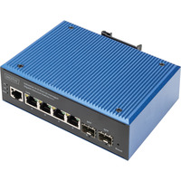 Digitus Commutateur Gigabit Ethernet industriel géré L2 8+2 ports, Switch 