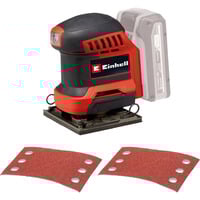 EINHELL Power X-Change Ponceuse orbitale à main sans fil TE-OS 18/113 Li-Solo, 18 Volt, Ponceuse vibrante Rouge/Noir