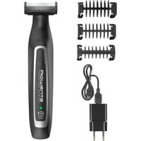 Rowenta TN6000 Batterie 4 5 mm Mouillé & sec Noir, Argent, Tondeuse à barbe Noir/Argent, Lavable, Batterie, Lame auto-aiguisable, Noir, Argent