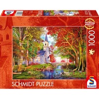 Schmidt Spiele Chapelle dans la magie d'automne, Puzzle 