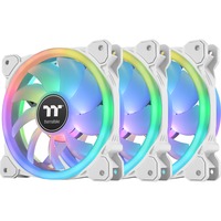 Thermaltake Ventilateur Radiateur SWAFAN 14 RGB TT Premium Edition Blanc (Pack de 3 ventilateurs) ventilateurs de boîtier Blanc, 3 pièces, 140 x 140 x 25 mm