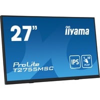 iiyama ProLite T2755MSC-B1 écran plat de PC 68,6 cm (27") 1920 x 1080 pixels Full HD LED Écran tactile Dessus de table Noir Moniteur Noir (Mat), 1x DisplayPort, 1x HDMI, 2x USB-A, 68,6 cm (27"), 1920 x 1080 pixels, Full HD, LED, 5 ms, Noir