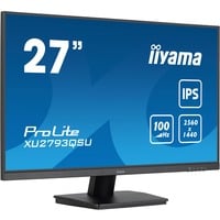 iiyama ProLite XU2793QSU-B7 écran plat de PC 68,6 cm (27") 2560 x 1440 pixels Quad HD LED Noir Moniteur  Noir (Mat), 68,6 cm (27"), 2560 x 1440 pixels, Quad HD, LED, 1 ms, Noir
