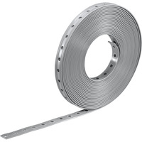 Bosch Bande perforée PRO FMS-19, 10 pièces, Guide-câble Gris clair