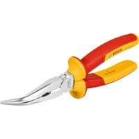 Bosch Pince à bec fin VDE Professional, coudée à 40°, 200mm Rouge/Jaune