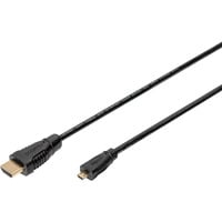 Digitus AK-330115-010-S, Câble Noir