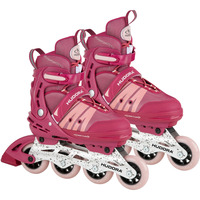 HUDORA Roller en ligne Comfort Taille 35-40, Rollers rose fuchsia