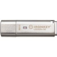 Kingston IronKey Locker+ 50 32 Go, Clé USB Aluminium, USB-A 3.2 Gen 1 (5 Gbit/s)