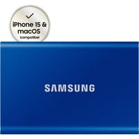 SAMSUNG Portable T7, 1 To SSD externe Bleu, MU-PC1T0H/WW, USB 3.2 Gen.2 (10 Gbps)