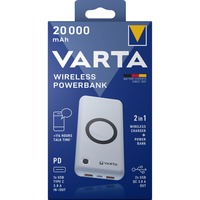 Varta Wireless Powerbank 20.000, Batterie portable Blanc