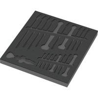 Wera Insert en mousse pour 6003 Joker Set 1, vide, Dépôt Noir/gris