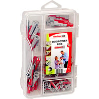 fischer DuoPower-Box mini, Cheville Gris clair/Rouge