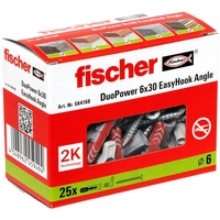 fischer EasyHook Angle DuoPower 6x30, Cheville Blanc