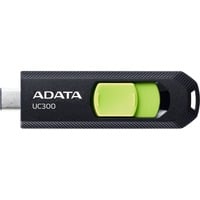 ADATA UC300 lecteur USB flash 256 Go USB Type-C 3.2 Gen 1 (3.1 Gen 1) Noir, Vert, Clé USB Noir/Vert, 256 Go, USB Type-C, 3.2 Gen 1 (3.1 Gen 1), 100 Mo/s, Slide, Noir, Vert