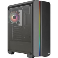 Aerocool Genesis ARGB (A-BK-v2) boîtier midi tower Noir | 4x USB-A | RGB | Window
