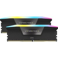 Corsair Kit 32 Go DDR5-6000 (2x16 Go), Mémoire vive Noir, CMH32GX5M2B6000C38, Vengeance RGB, XMP
