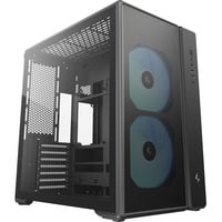 DeepCool CG590 MESH 2F boîtier midi tower Noir | 2x USB-A | 1x USB-C | RGB | Verre trempé