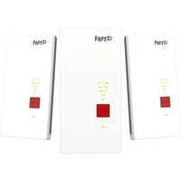 FRITZ! Ensemble mesh 2700 pack de 3, Répéteur Blanc/gris, Repeater 2700, Répéteur réseau, 125 Mbit/s, Wifi, Ethernet/LAN, Blanc