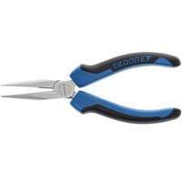 GEDORE Pince plate ronde avec coupe, 160 mm Bleu/Noir