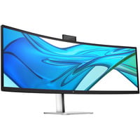 HP Pro 549pm Moniteur de conférence 49" UltraWide incurvé Noir/argent, 1x DisplayPort, 1x HDMI, 3x USB-C, 3x USB-A, 1x RJ-45, 165 Hz, 124,5 cm (49"), 5120 x 1440 pixels, Dual QHD, LCD, 5 ms, Noir