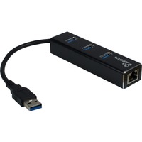 Inter-Tech ARGUS IT-310 USB 3.2 Gen 1 (3.1 Gen 1) Type-A 1000 Mbit/s Noir, Carte réseau USB 3.2 Gen 1 (3.1 Gen 1) Type-A, RJ-45, USB 3.2 Gen 1 (3.1 Gen 1) Type-A, 1000 Mbit/s, Noir, Aluminium, Gigabit Ethernet