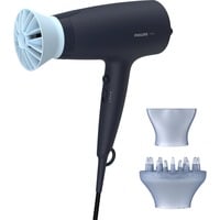 Philips 3000 series 3000 BHD360/20 Sèche-cheveux Noir/Bleu clair, CC, Marine, Anneau de suspension, 1,8 m, 2100 W, 220-240 V