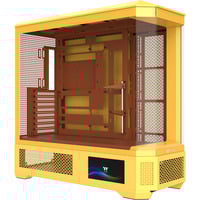 Thermaltake View 600 TG Butter Caramel boîtier big tower Jaune | 2x USB-A | 1x USB-C | Verre Trempé