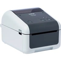 Brother TD-4520DN - Imprimante d'étiquettes professionnelle Gris/Blanc, Thermique directe, 300 x 300 DPI, 203 mm/sec, Avec fil, Gris, Blanc