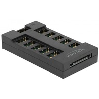 DeLOCK Concentrateur RGo pour LED RGo avec 10 ports, HUB Noir