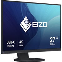 EIZO FlexScan EV2740S-BK écran plat de PC 68,6 cm (27") 3840 x 2160 pixels 4K Ultra HD LCD Noir Moniteur Noir, 1x DisplayPort, 1x HDMI, 1x USB-C, 4x USB-A, 68,6 cm (27"), 3840 x 2160 pixels, 4K Ultra HD, LCD, 6 ms, Noir