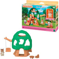 EPOCH Traumwiesen Sylvanian Families - Maison dans l'arbre aventure bébé, Jouets de construction 