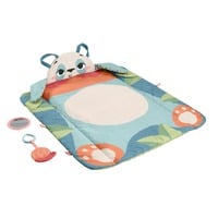 Fisher-Price Planet Friends – Tapis d’éveil Panda à Rouler, Tapis de jeu Tapis de jeux pour bébé, Tissu, Plastique, Multicolore