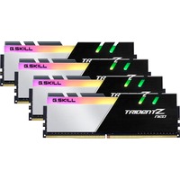 G.Skill Trident Z F4-3200C14Q-32GTZN module de mémoire 32 Go 4 x 8 Go DDR4 3200 MHz, Mémoire vive Noir/Blanc, 32 Go, 4 x 8 Go, DDR4, 3200 MHz