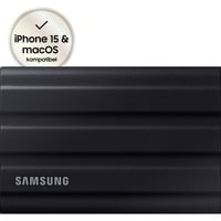 Samsung Portable T7 Shield, 1 To SSD externe Noir,  MU-PE1T0S/EU, USB-C 3.2 Gen 2 (10 Gbit/s)