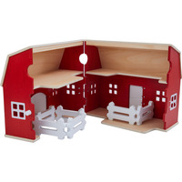 Schleich FARM WORLD Ferme en bois Rétro, Jeu de construction Ferme, Farm, Farm animals / farm toys, 3 an(s), Multicolore, Bois