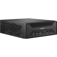 Shuttle XPC slim Barebone XH610 - S1700, Intel H610, 1xDP, 1xHDMI, 1x VGA, 2x COM (RS232), 2x LAN (2.5G and 1G), 1x slim 5.25", 2x 3.5", 2x M.2, fonctionnement permanent 24/7 Noir, Intel H610, 1xDP, 1xHDMI, 1x VGA, 2x COM (RS232), 2x LAN (2.5G and 1G), 1x slim 5.25", 2x 3.5", 2x M.2, fonctionnement permanent 24/7, PC de dimension 3,5L, PC type barebone, Intel H610, LGA 1700, DDR4-SDRAM, M.2, PCI Express, Série ATA III