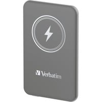 Verbatim Charge 'n' Go Lithium Polymère (LiPo) 5000 mAh Recharge sans fil Gris, Powerbank Gris, 5000 mAh, Lithium Polymère (LiPo), Quick Charge 3.0, Recharge sans fil, Gris