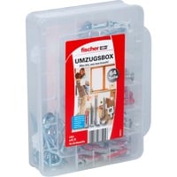 fischer Boîte de déménagement DUOPOWER 6,8, Cheville Gris clair/Rouge